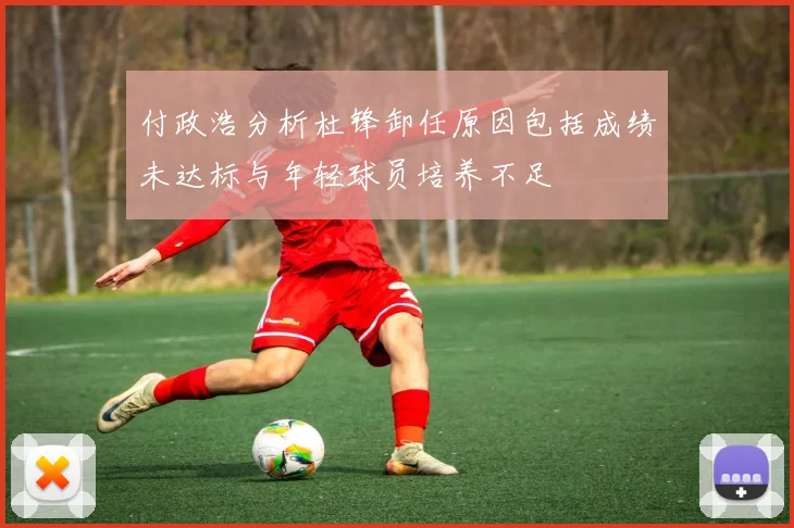 付政浩分析杜锋卸任原因包括成绩未达标与年轻球员培养不足
